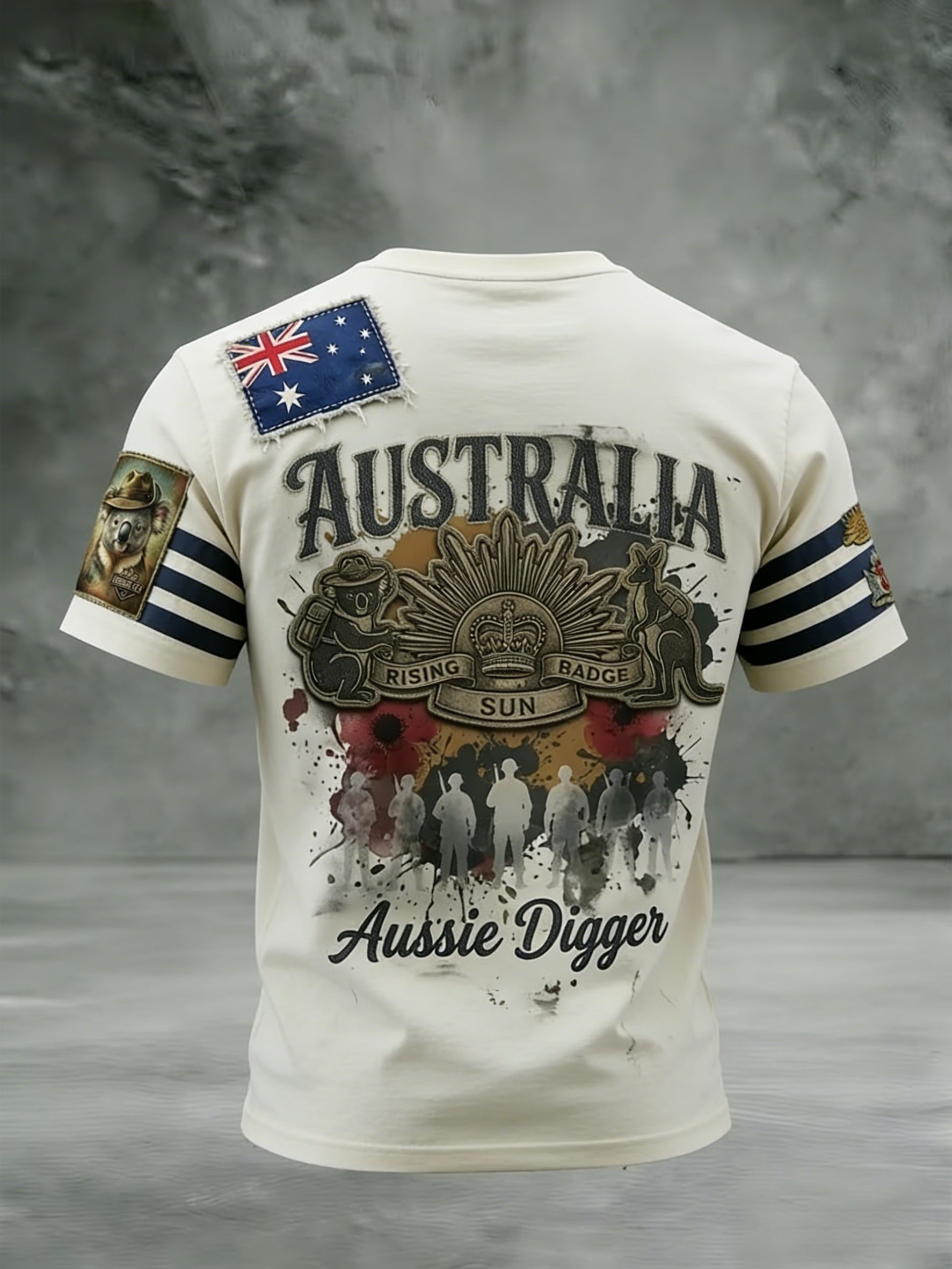 Men's  Australia Anzac Day Lest We Forget  T-Shirt
