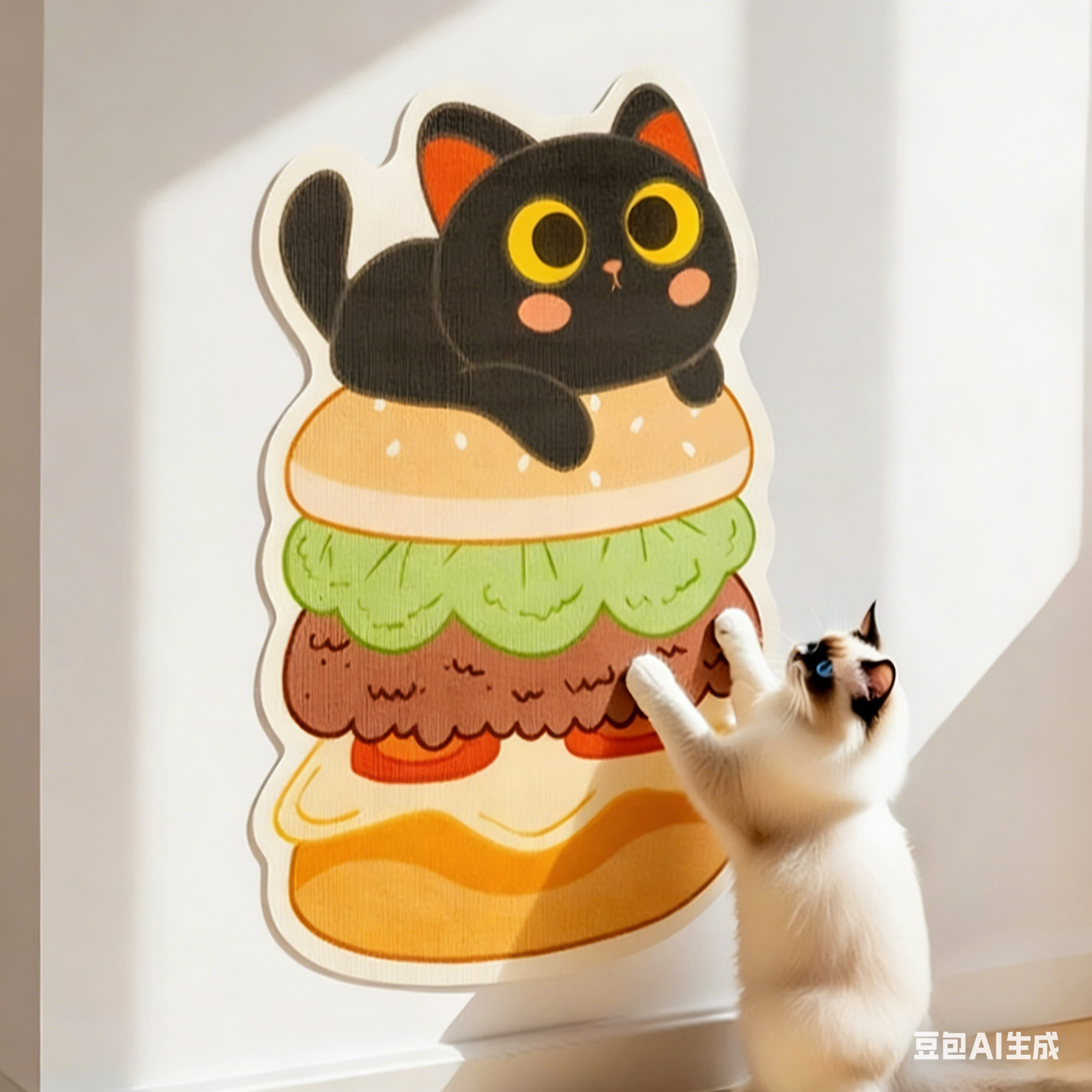 🏆2026 HOTTEST! 🐱🖼️ No-Drill Cat Scratching Post! 🔥