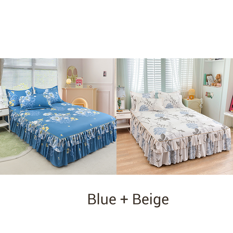 ⏳Time-Limited Special⏰3-Piece Ruffled Bed Skirt Set🛏️