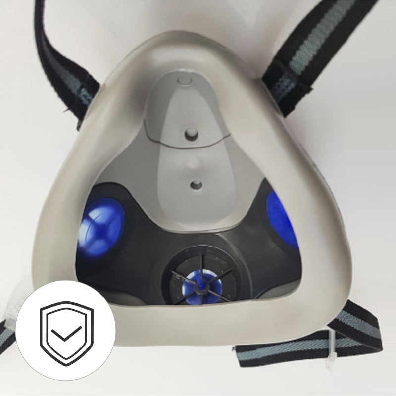💎 50% OFF! 💎 Dust-Proof Integrated Respirator Mask – Dual-Tank Activated Carbon Filters, Industrial-Grade Gas & Dust Protection 🛡️🔥