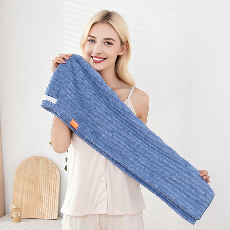 Large Hair Towel with Secure Band For Women