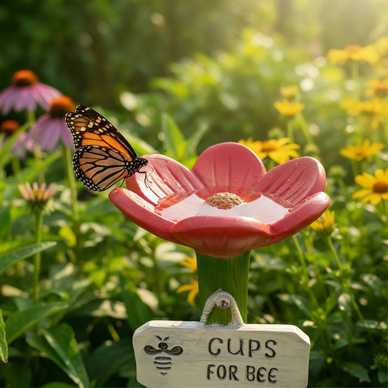 Flower-Shaped Bee Waterer Garden Stake