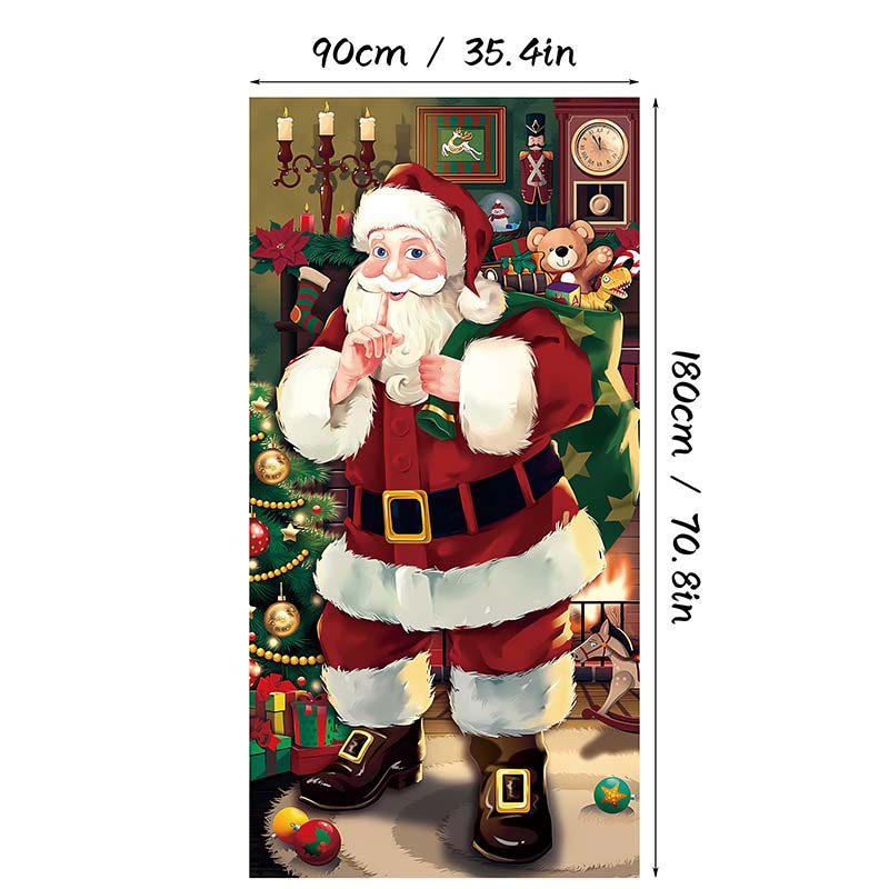 ⏰Christmas Limited Sale 50% OFF!!🎄Christmas Door Cover For Instant Holiday Decor