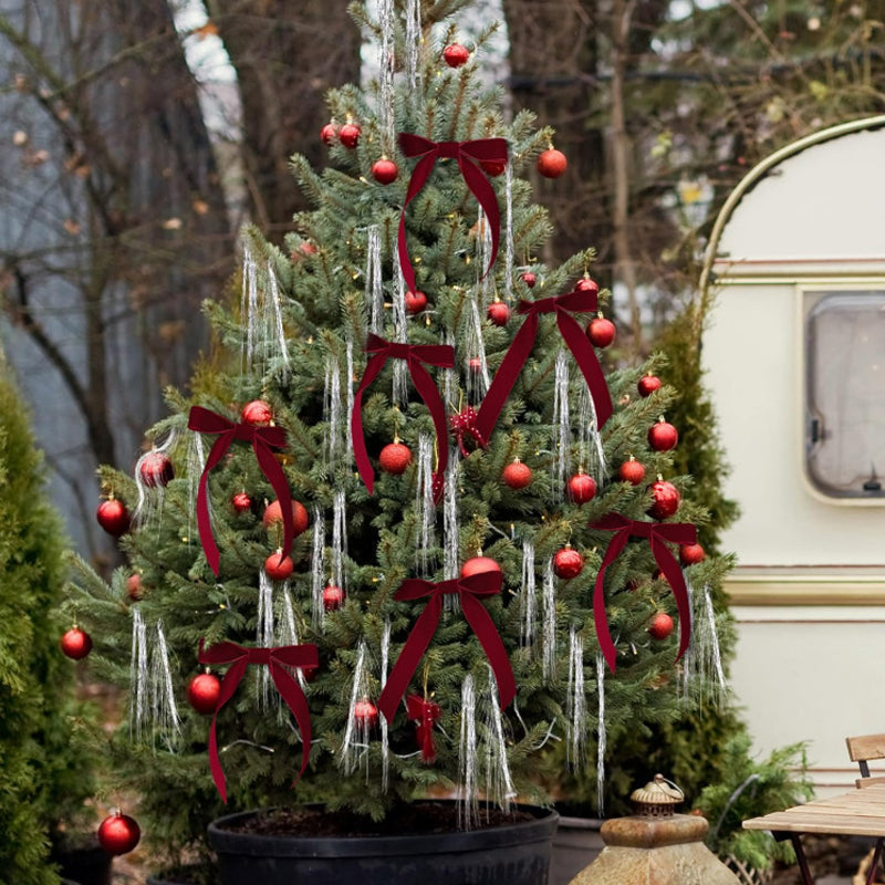 Elegant Christmas Ribbon Bow Ornament