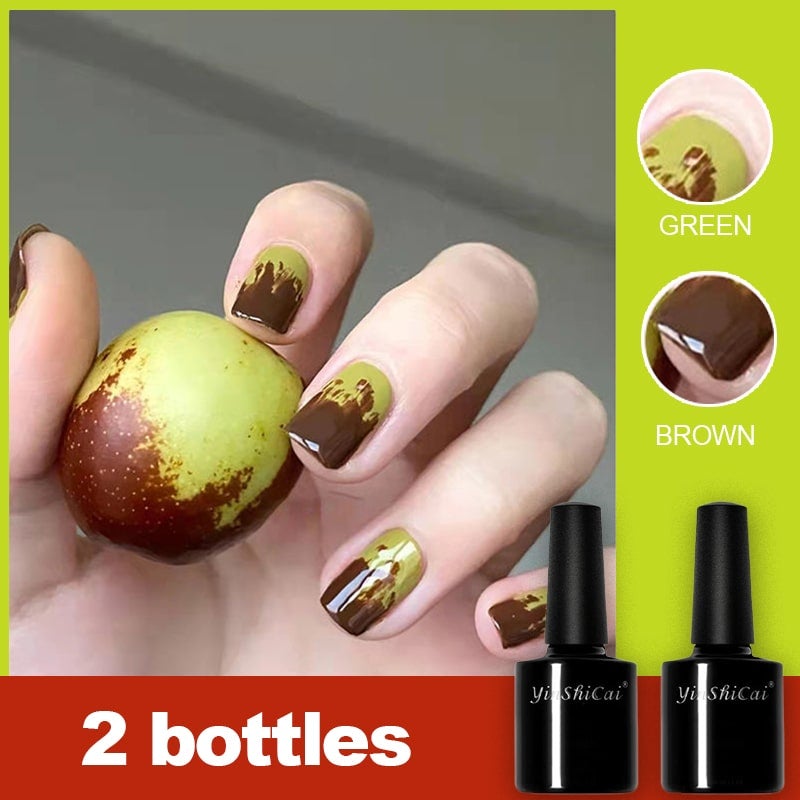 Winter Jujube Color Nail Polish（2 pcs）