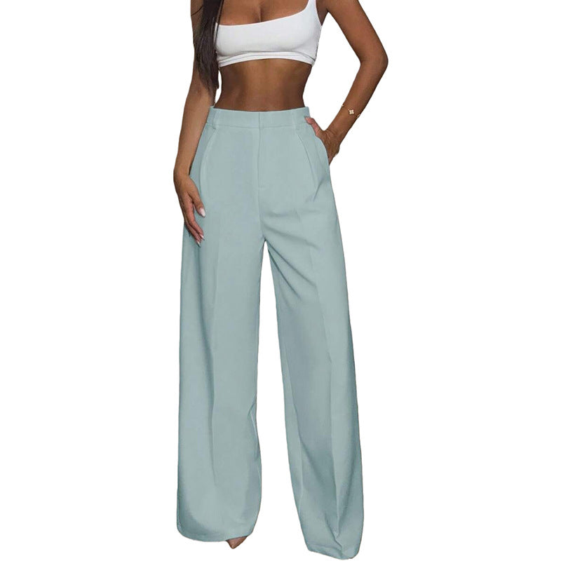 Women's High-Waisted Wide-Leg Pants