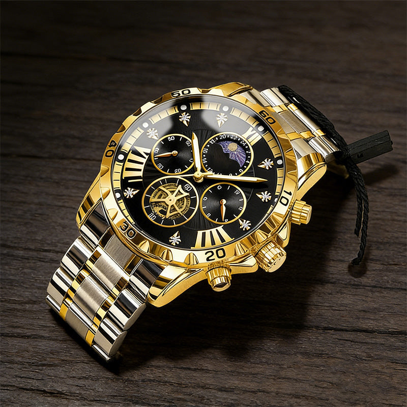 🔥Hot Sale🔥Men's Luminous Waterproof Flywheel Quartz Watch (50% OFF)