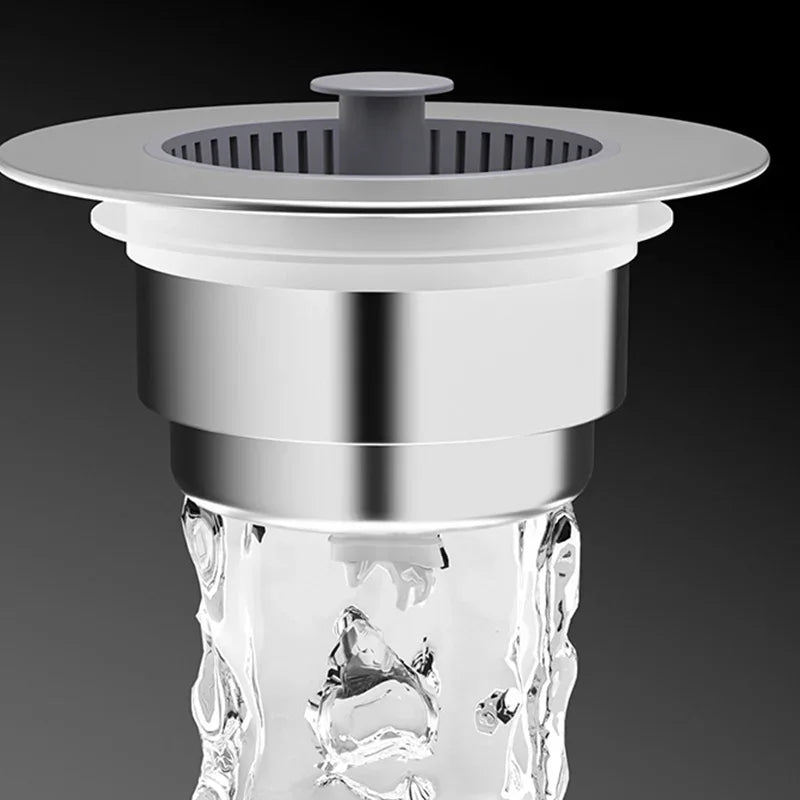 🚰 BUY 2 GET 1 FREE ! ✨ Pop-Up Sink Drain Stopper with Strainer – Clog Prevention, Easy Cleaning & Durable Design 🛡️