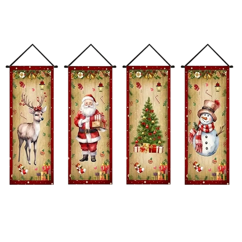 Christmas Door Banners 🎄 | Festive Holiday Decoration for Home & Parties