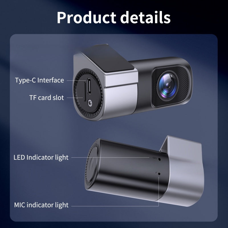 🚗1080P HD Dash Cam with Wi-Fi & Night Vision