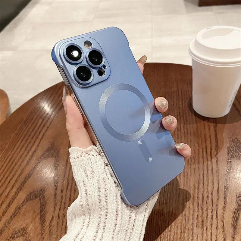 🔥🖤Early Black Friday Sale:55% OFF🔥Slim Frameless Magnetic Phone Case for iPhone