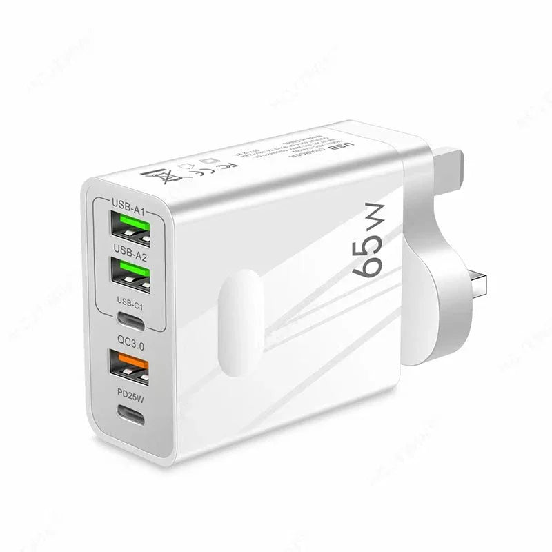 🔥New Hot Selling❤️‍🔥 [Practical Gift] 65W Multiple-Ports Fast Charger