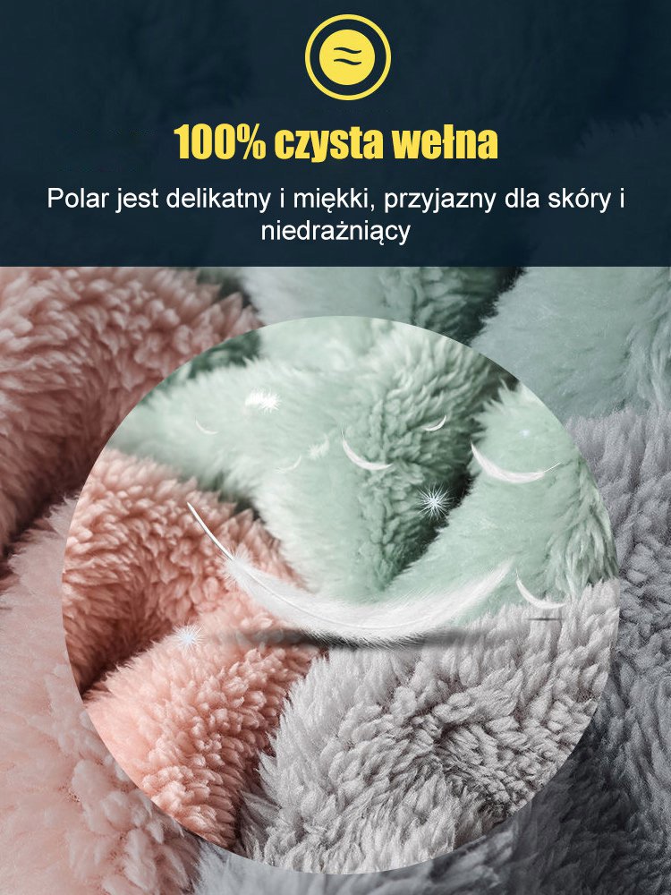 Gruba bluza z koralowego polaru