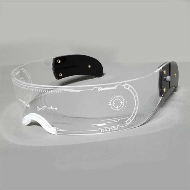 🎅Hot Sale 50% OFF🎁Fancy LED Light-Up Cyberpunk Glasses for Adults