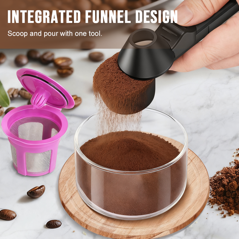 🔥 2-Tablespoon Coffee Measuring Scoop Funnel