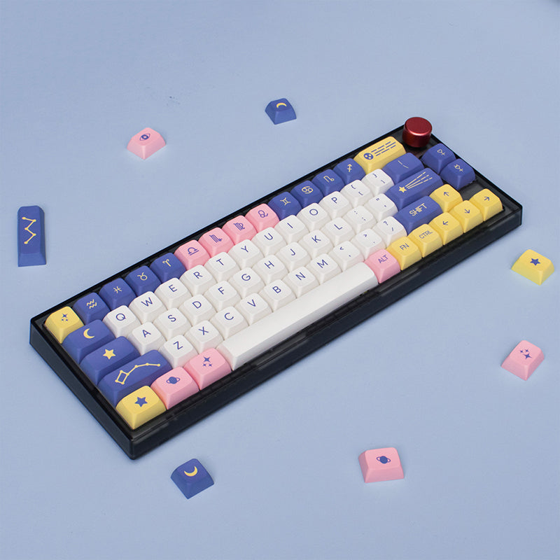 ACGAM Astrology Purple Constellation XDA Profile Keycap Set 134 Keys