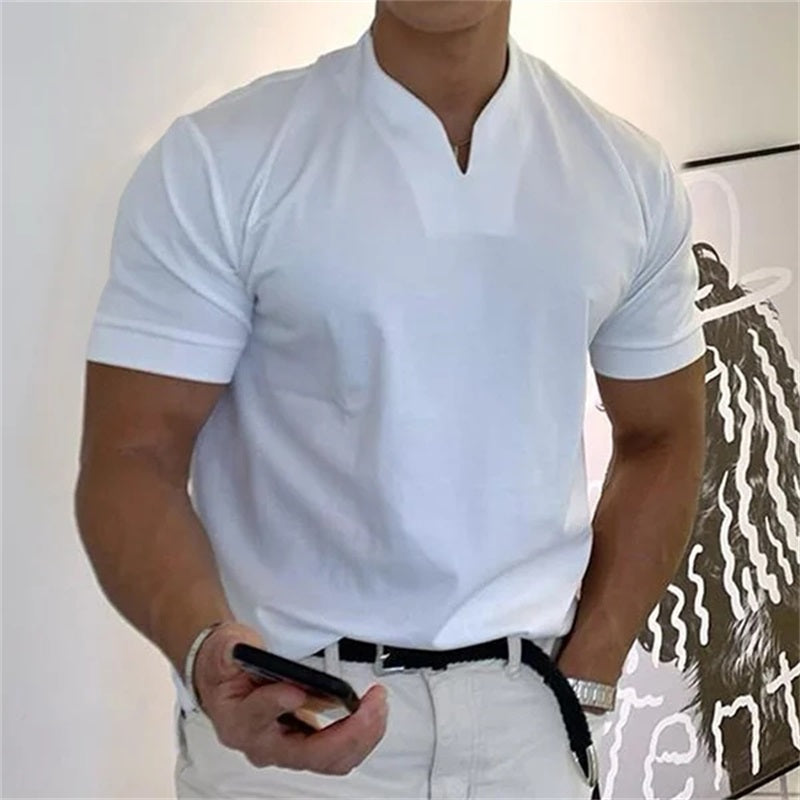 ⏰ Now only 50% off! 💎 Men Gentlemans Business Short Sleeve Fitness T-shirt