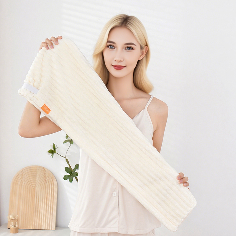 Large Hair Towel with Secure Band For Women