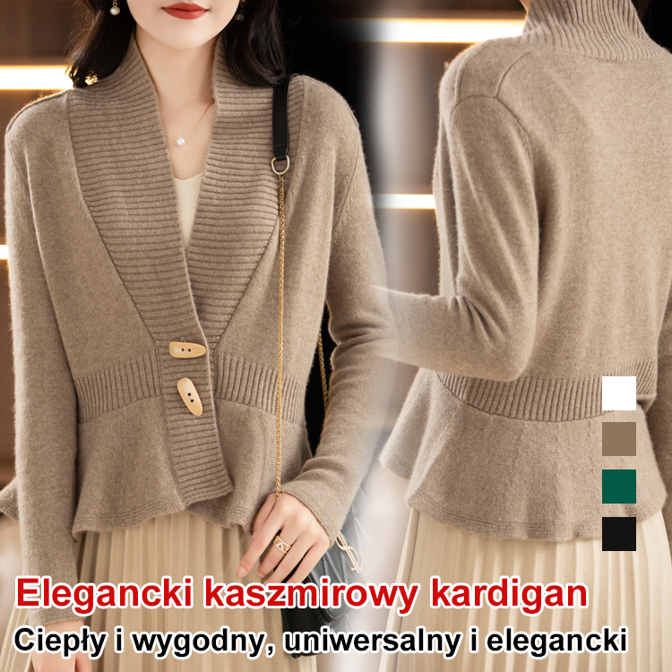 Elegancki kaszmirowy kardigan