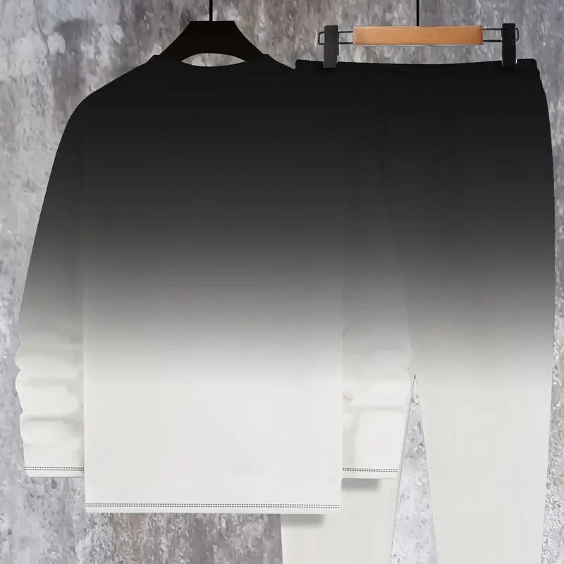 ⏰ Now only 55% off!🔥Men's Gradient Color Crewneck Tracksuit Set