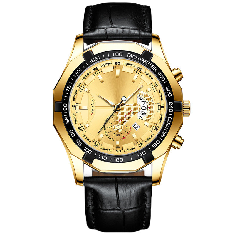 ⌚47mm wielofunkcyjny zegarek kwarcowy dla mężczyzn