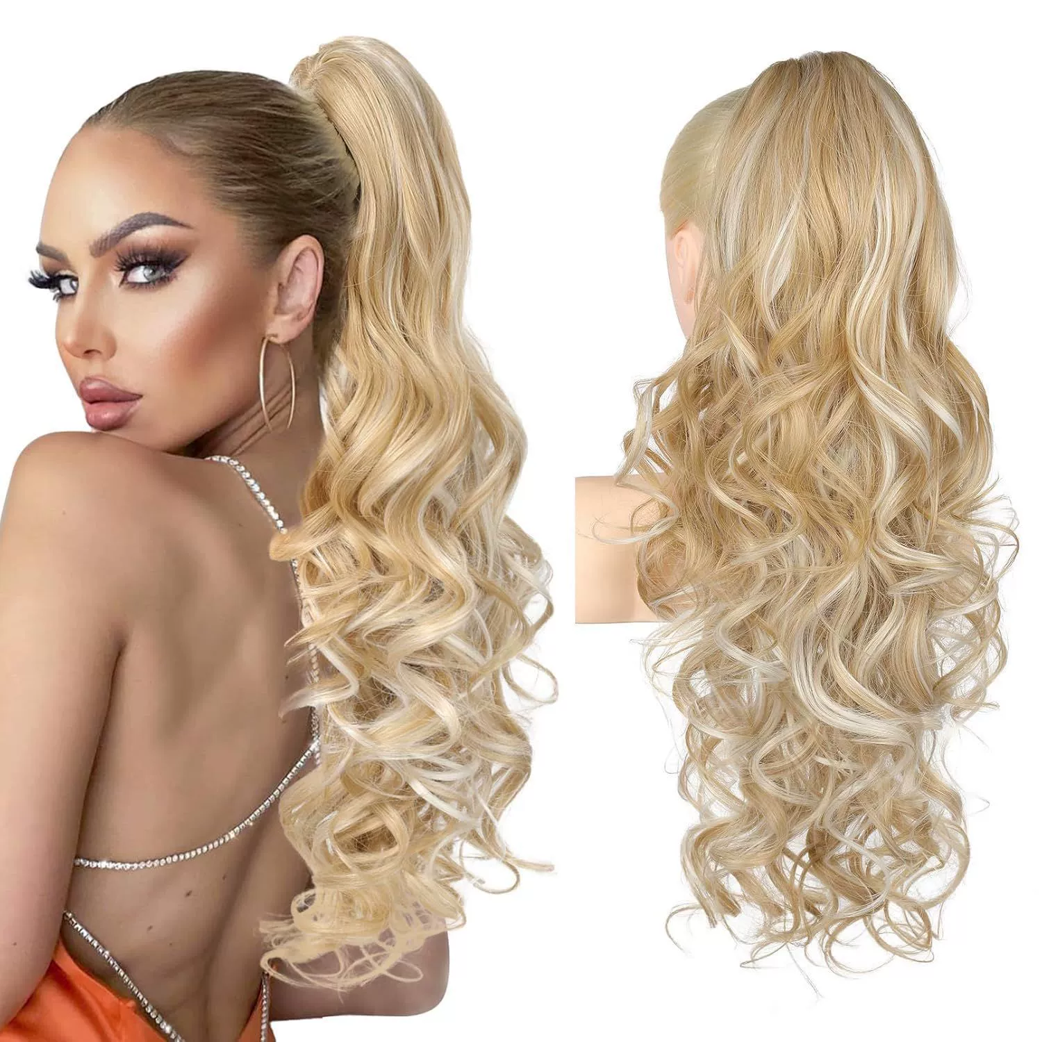 💜New Arrival💜Clip-on Wavy Ponytail Extension