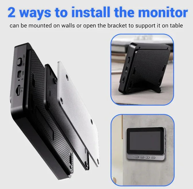 🔥New Year's Special Offer 50%OFF🎉Wireless doorbell camera: 1080P, 170° angle, 4.3-inch screen, IPX65 outdoor waterproof, night vision