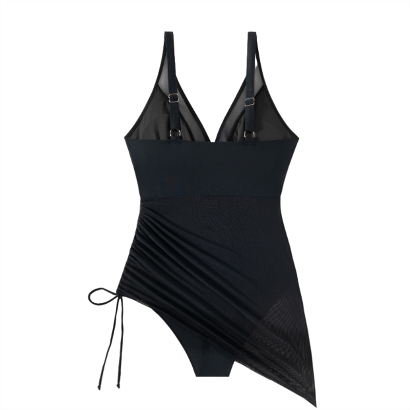 Women’s Sexy One-Piece Mesh Swim Dress