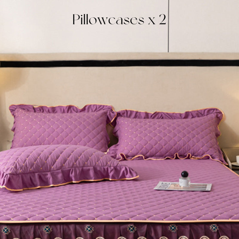 ⏳Limited-time 50% off⏰Ruffled Bed Sheet Skirt / Pillowcases🛏️