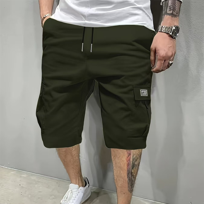 🎁 52% OFF! 💖🩳 Men's Casual Cargo Shorts with Drawstring Waist – Multi-Pocket, Lightweight & Breathable 👖✨
