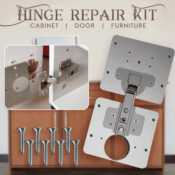 🛠️ BUY 1 GET 1 FREE ! 🔥 Hinge Repair Kit – All-in-One Tool, Easy Fix & Durable Solution 🏠