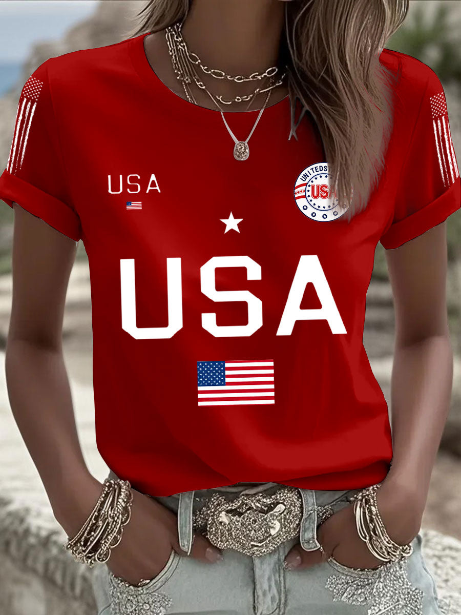 Women's USA Flag T-Shirts
