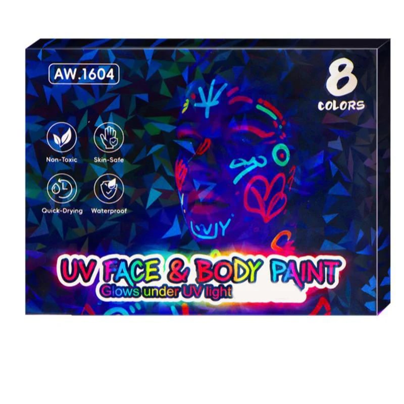 🎅New Year Special Deals ⚡50K+ SOLD!🎁UV Glow Face and Body Paint Markers Set