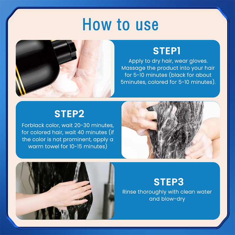 3-in-1 Hair Dye with Comb