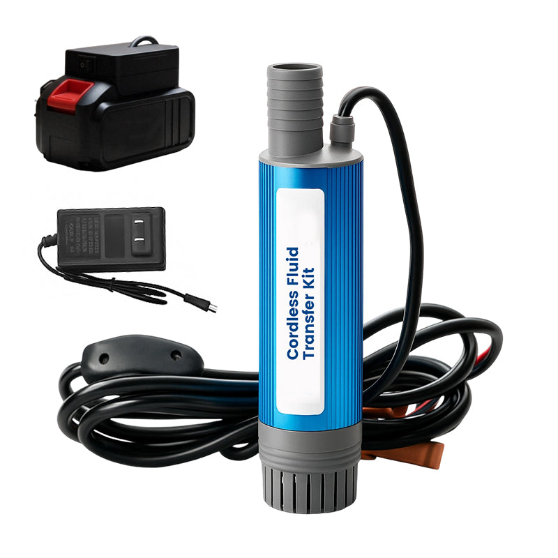 🥇【Industrial-Grade High-Efficiency Choice】38mm High-Power Oil/Water Pump Kit｜💯Blue Portable Design｜Easy to Carry｜Versatile Applications!🌟