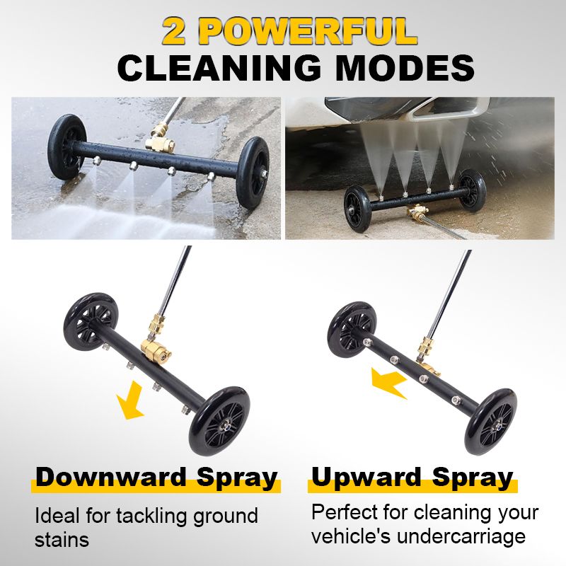 💎 50% OFF! 💎 Versatile Pressure Undercarriage Cleaner Nozzle – Dual-Mode Jet, Long Hose & Paint-Safe Design 🚗💦