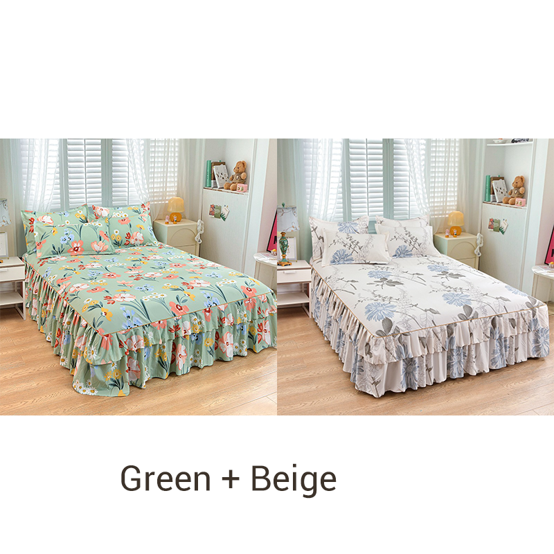 ⏳Time-Limited Special⏰3-Piece Ruffled Bed Skirt Set🛏️