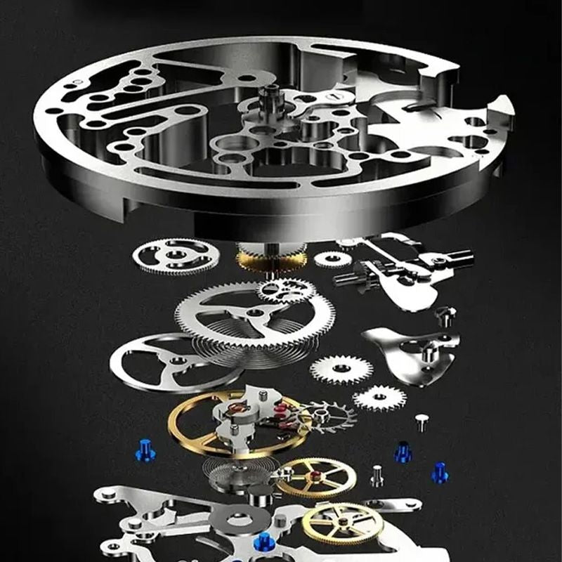 🎄Christmas Sale 50% OFF🔥Men's Waterproof Roman Skeleton Automatic Mechanical Watch