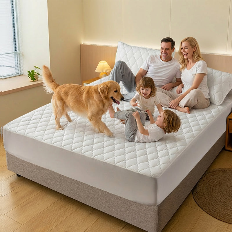 🔥 Hot Sale 🔥Waterproof Quilted Mattress Cover & Pillowcases Set