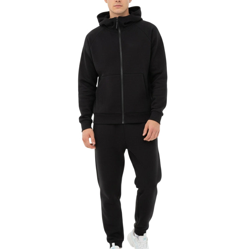 Men's Hooded Zip-Up Tracksuit Set