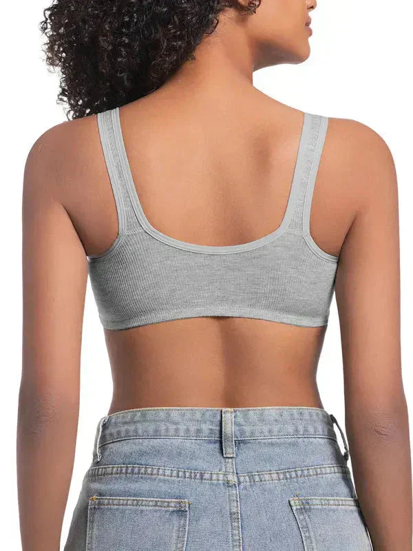 ⏰ Now only 50% off!❤️Adjustable Front Closure Push-Up Bra Wire-Free, Seamless & Side Support for Daily Wear, Spring-Summer Comfort