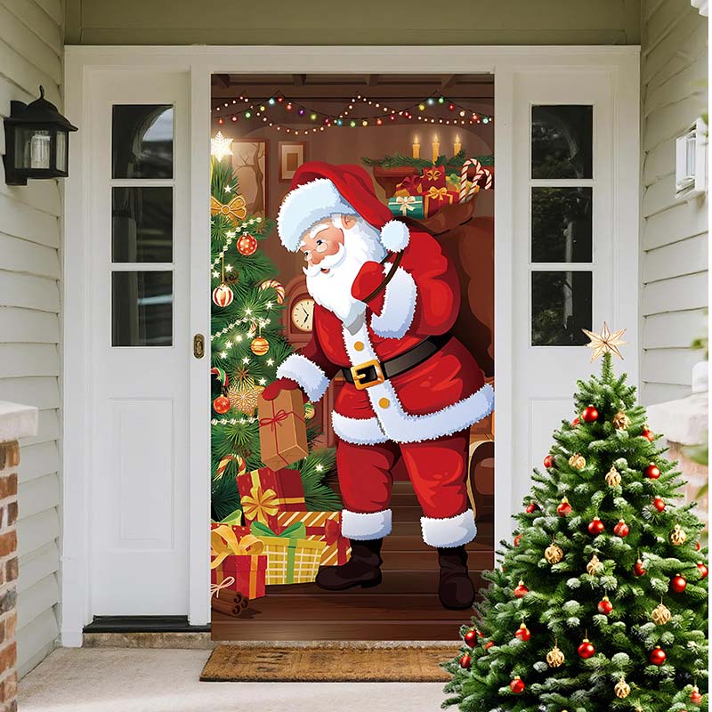 ⏰Christmas Limited Sale 50% OFF!!🎄Christmas Door Cover For Instant Holiday Decor