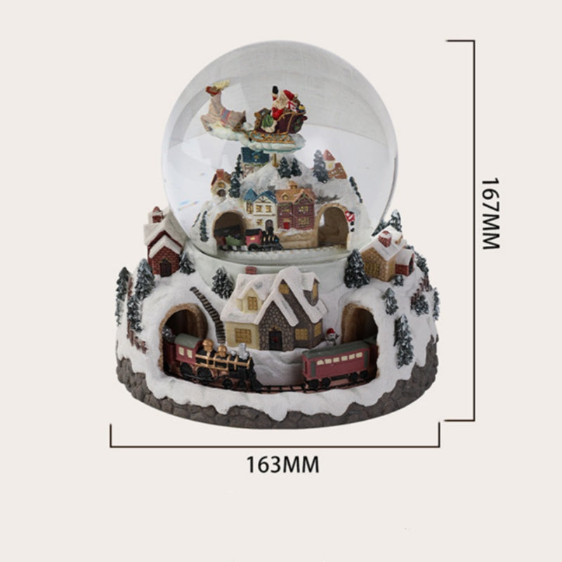🎅 Illuminated Musical Rotating Christmas Snow Globe