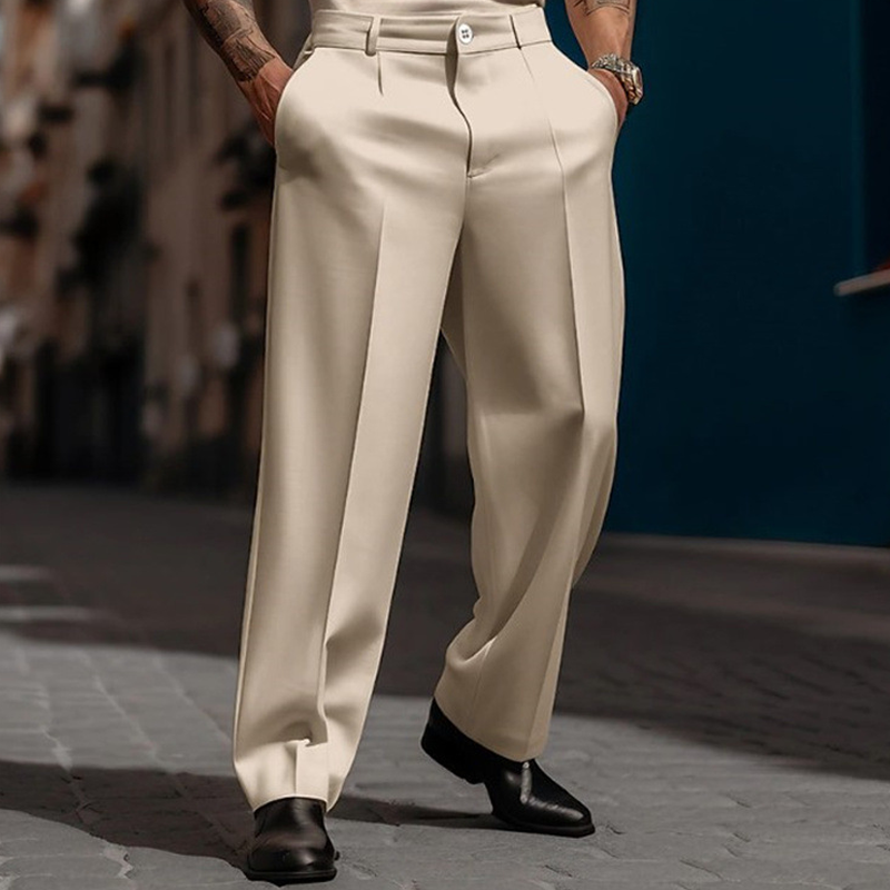 🥳2026 HOT SALE🥳💞50K+ SOLD!☀️☕50% OFF! Men's Casual Wide-Leg Pants – Breezy pleated front, easy pull-on style. Dress up or down for any summer day. A wardrobe essential. 👖🕊️