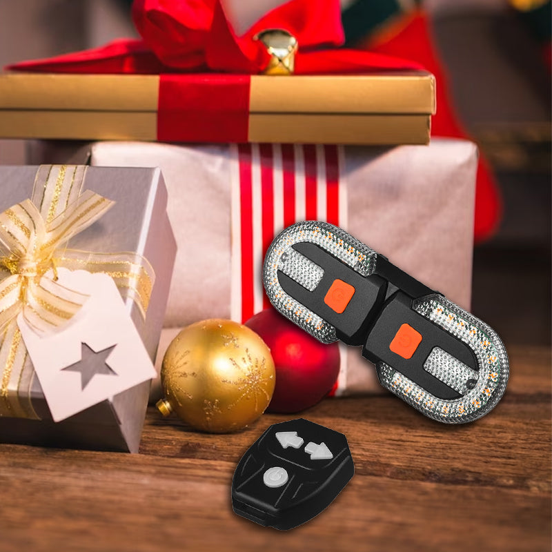 🚴 50% OFF NOW! 🔦 Bicycle Wireless Remote Control Turning Tail Light – Auto Brake Sensor, 30+ Light Modes & USB Rechargeable ⚡