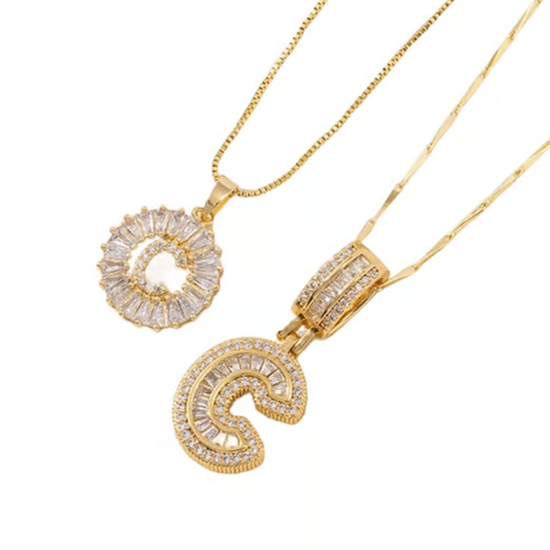 ✨2 Pack💍 Initial Letter Pendant Necklaces-Best Gift for your friends💝
