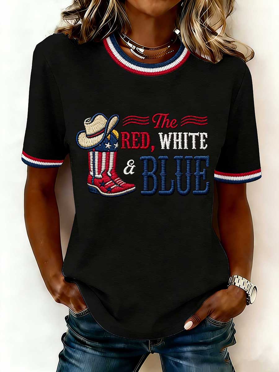 Women's Courtesy of Red White And Blue T-shirt