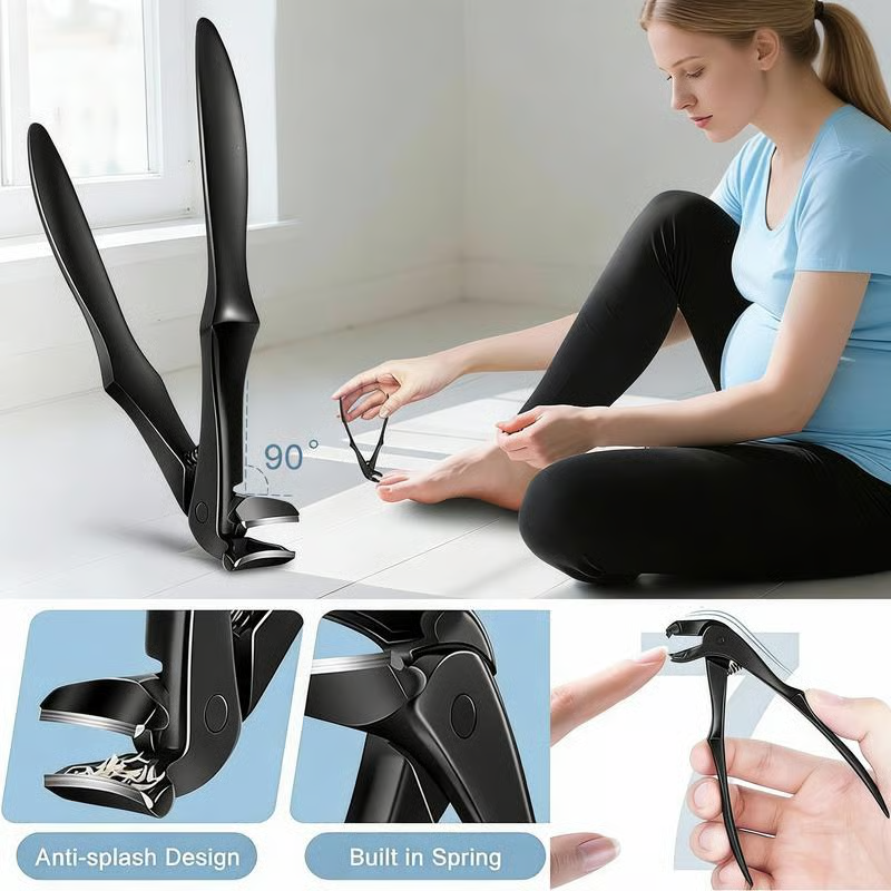 📢📢50% OFF NOW✨🔥Curved stainless steel nail clippers – Ergonomic and easy for seniors to use