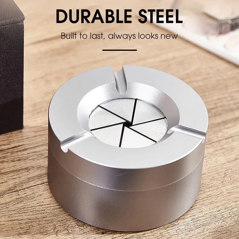 🔥New Year's Special Offer:50% OFF🎉360° Stainless Steel Twist-Lock Ashtray✨Odor-Proof & With Cigarette Holder for Car & Home