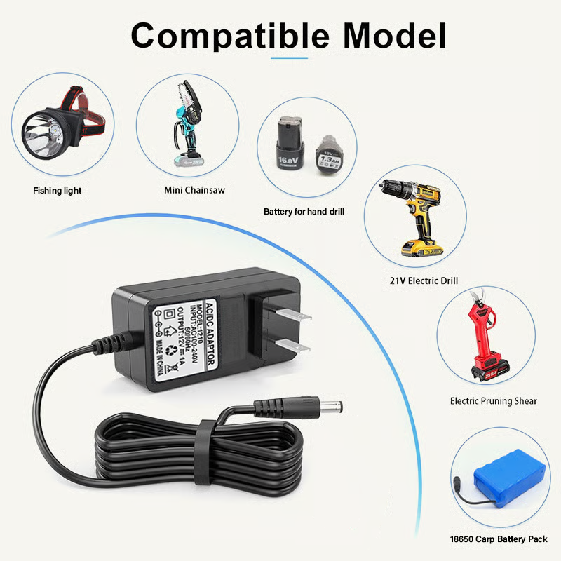 Universal High-Efficiency Lithium Battery Charger Adapter